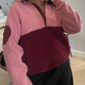 Outdoor Voices Pink Mega Fleece Jacket